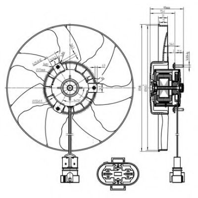 Вентилятор радиатора Вентилятор радіатора NRF арт. 47428