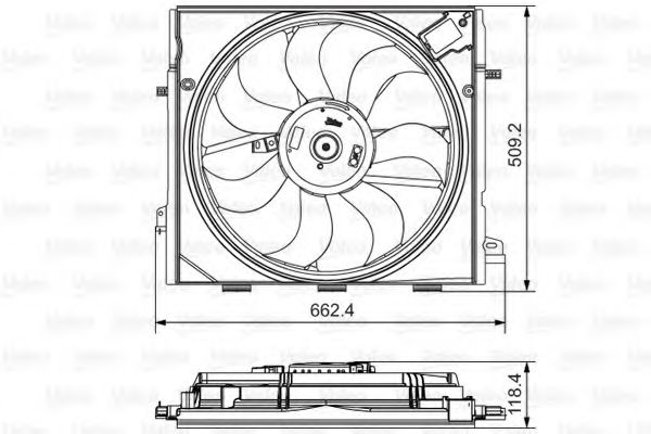 Вентилятор радиатора Вентилятор радіатора VALEO арт. 696873