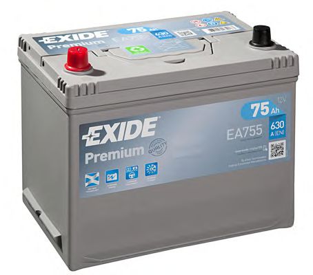 Аккумуляторы Аккумуляторная батарея EXIDE арт. EA755