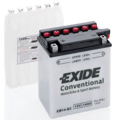 Аккумуляторы Аккумулятор   14Ah-12v Exide (EB14-B2) (134х89х166) L, EN145 EXIDE арт. EB14B2
