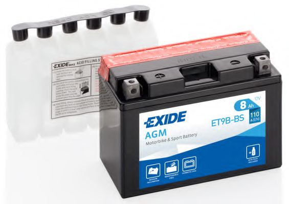 Аккумуляторы Аккумуляторная батарея EXIDE арт. ET9BBS