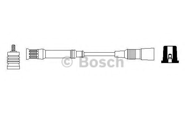 Высоковольтные провода, кабели для запуска Автомобільний високовольтний провід BOSCH арт. 0356912898