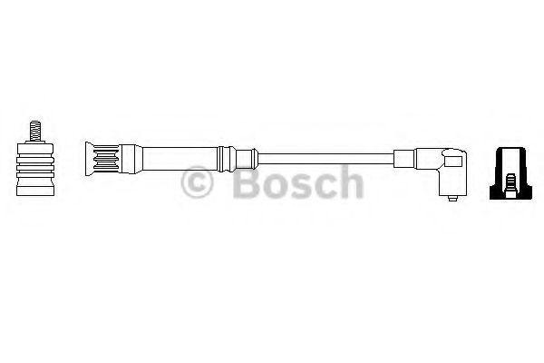 Высоковольтные провода, кабели для запуска Автомобільний високовольтний провід BOSCH арт. 0356912940