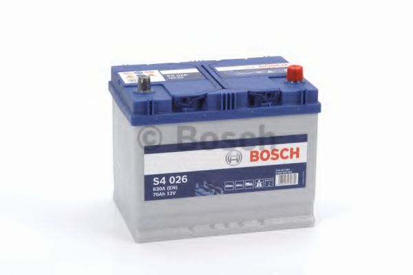 Аккумуляторы АКБ Bosch Asia Silver S4 026 70Ah/630A (-/+) 261x175x220 BOSCH арт. 0092S40260