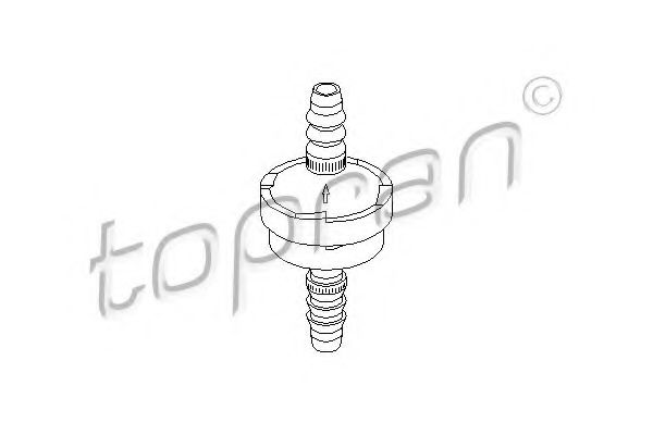 Зворотній клапан склоомивача TOPRAN арт. 112283