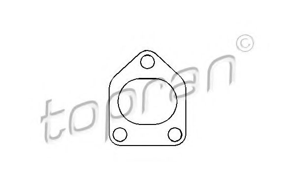 Прокладки турбины Прокладка турбіни TOPRAN арт. 206954