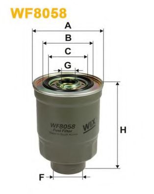 Фильтры топливные Фільтр палива WIXFILTERS арт. WF8058