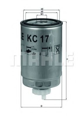 Фильтры топливные Паливний фільтр KNECHT арт. KC17D