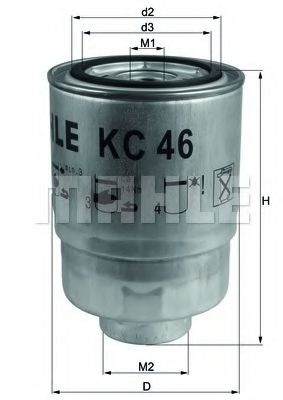 Фильтры топливные Фільтр палива KNECHT арт. KC46