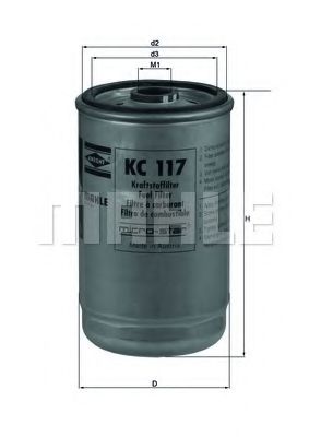 Фільтр палива KNECHT арт. KC117