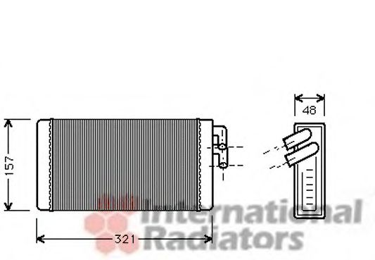 Радиатор отопителя AUDI 100/200/A6 ALL MT/AT (Van Wezel)