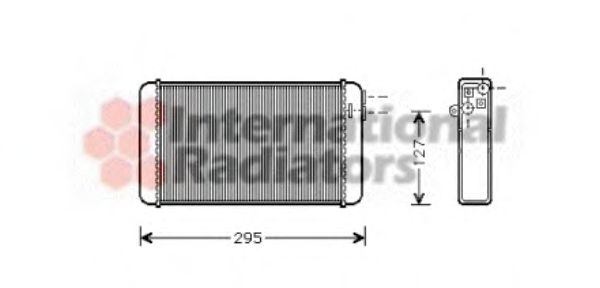 Радиатор отопителя OMEGA A ALL MT/AT +/- A/C (Van Wezel)