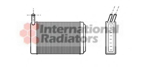 Радиатор отопителя AUDI/VW/PORSCHE MT/AT (Van Wezel) VANWEZEL арт. 58006061