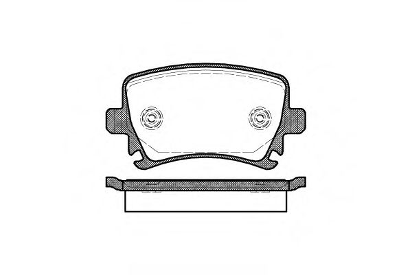 Гальмівні колодки задні Caddy III/Golf V/Audi A4 03-