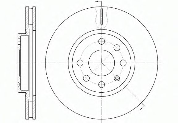 Гальмівний диск перед. Combo 1.7DI/DTI 01- (вент.) (260x24)