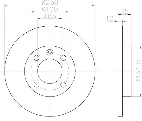 Тормозной диск Диск тормозной TEXTAR арт. 92010603