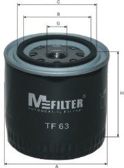 Фильтр масляный двигателя ВАЗ 2101-07 2121-21213 21214 2129 2131 (высокий 93мм) (пр-во M-FILTER)
