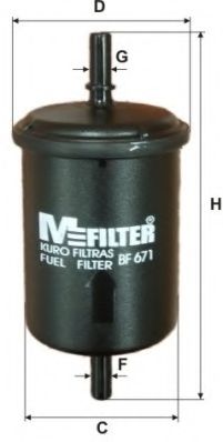 Фільтр палива MFILTER арт. BF671