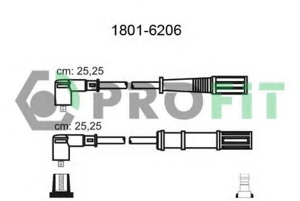 Высоковольтные провода, кабели для запуска Комплект кабелів високовольтних PROFIT арт. 18016206