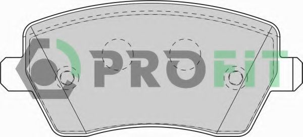 Колодки тормозные Колодки гальмівні дискові PROFIT арт. 50001617