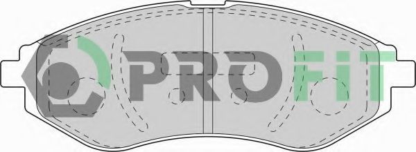 Колодки тормозные Колодки гальмівні дискові PROFIT арт. 50001699