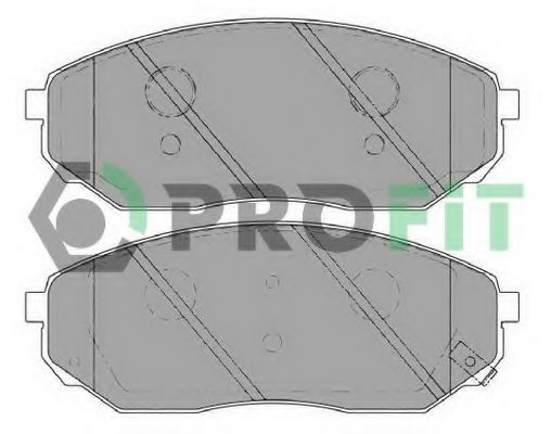 Колодки гальмівні дискові PROFIT арт. 50001735