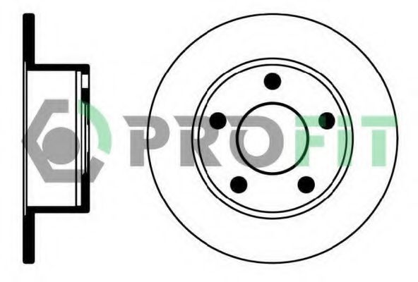 Тормозной диск Диск гальмівний PROFIT арт. 50100321