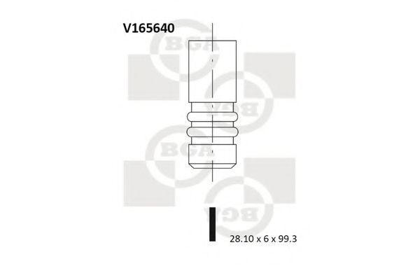 Клапан двигуна BGA арт. V165640