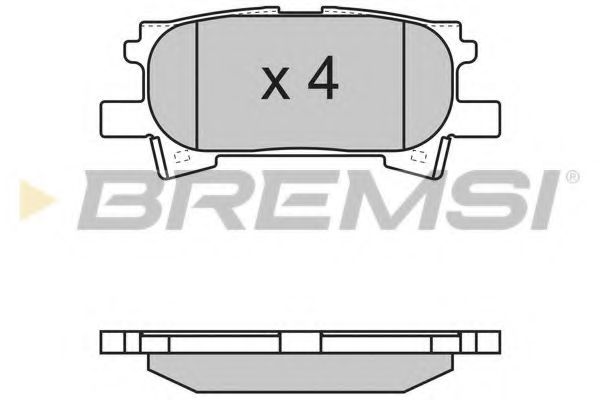 Гальмівні колодки зад. Lexus RX 03-08 (sumitomo)