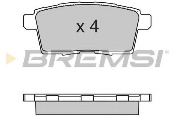 Тормозные колодки Гальмівні колодки зад. Mazda CX-7/CX-9 07- BREMSI арт. BP3333