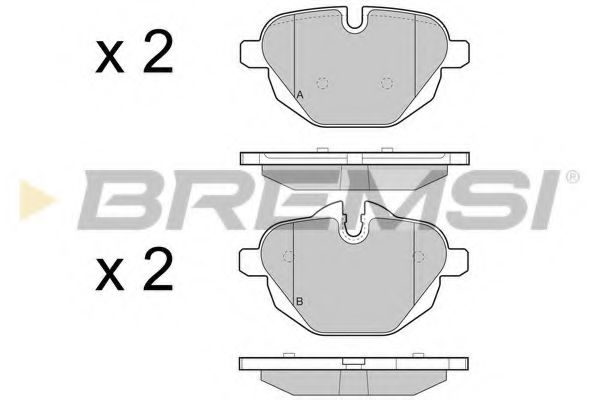 Гальмівні колодки зад. BMW 5 (F10)/X3 (F25) 10- (TRW)