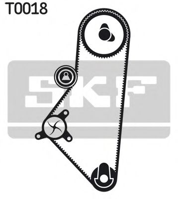 Роликовий модуль натягувача ременя (ролик, ремінь) SKF арт. VKMA03200