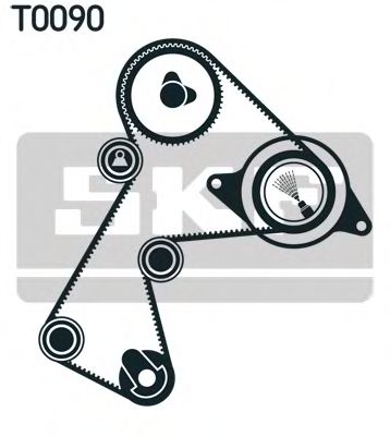 Натяжитель привода ремня/натяжной,направляющий ролик Роликовий модуль натягувача ременя (ролик, ремінь) SKF арт. VKMA06116