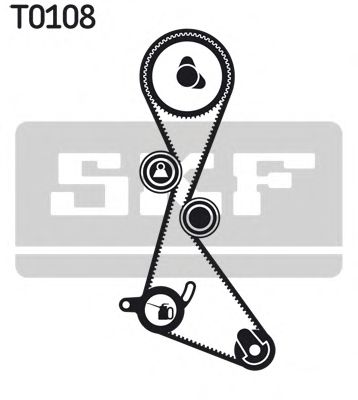 Натяжитель привода ремня/натяжной,направляющий ролик Комплект ГРМ (ремінь + ролик) SKF арт. VKMA06103