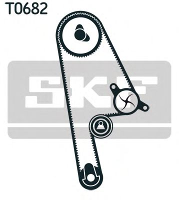 Натяжитель привода ремня/натяжной,направляющий ролик Роликовий модуль натягувача ременя (ролик, ремінь) SKF арт. VKMA93005