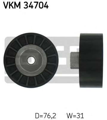 Натяжитель привода ремня/натяжной,направляющий ролик Ролик модуля натягувача ременя SKF арт. VKM34704