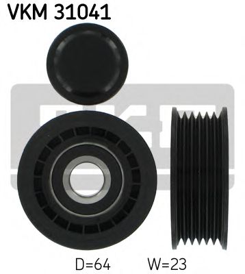 Натяжитель привода ремня/натяжной,направляющий ролик Направляючий ролик SKF арт. VKM31041