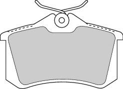 Колодки тормозные Колодки гальмівні дискові FERODO арт. FDB1788
