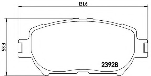 Тормозные колодки Колодки гальмівні дискові BREMBO арт. P83062