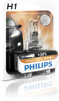 Лампа H1 12V 55W P14.5S Premium ( 30% extra light) упаковка блістер