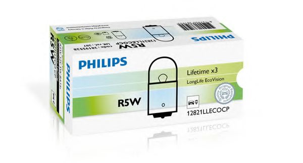 Лампа накаливания R5W12V 5W BA15s LongerLife EcoVision (пр-во Philips)