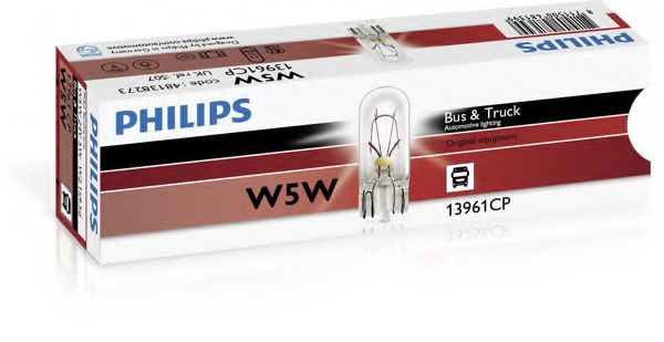 Лампа 24V W5W24V 5W W2,1X9,5d (пр-во Philips)