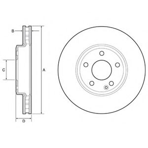 Гальмівний диск DELPHI арт. BG4646C
