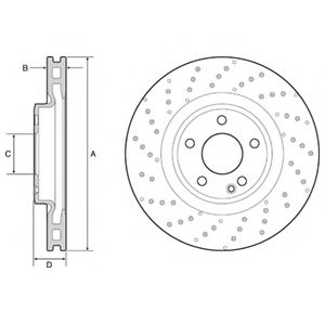 Гальмівний диск DELPHI арт. BG4658C