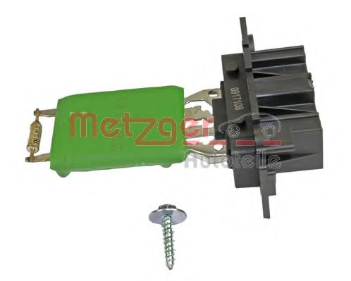 Вентилятор и комплектующие Резистор вентилятора пічки, постійний METZGER арт. 0917108